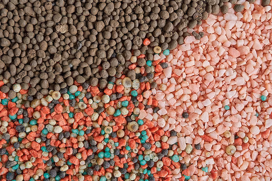 Fertilizzante composto di azoto, fosforo e potassio ad elevata purezza, NPK